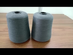 Schwarzes Garn 21s 28% Edelstahlfasern, 36% Baumwolle Mischt mit 36% Polyester für antistatische Socken